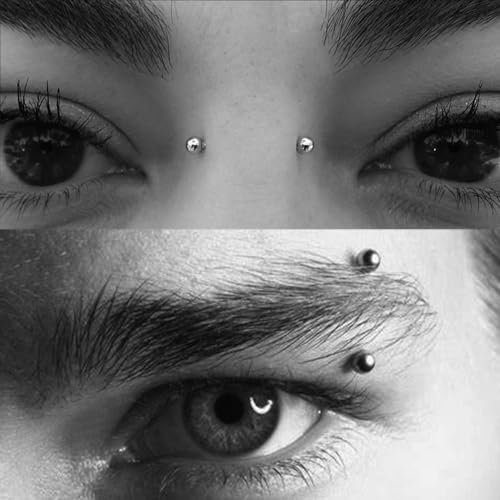 Rook Piercing Jewelry Rook Earrings for Women Eyebrow Rings Surgical Steel Vertical Labret Jewelry 16g 14g Curved Barbell Snug Daith Surface Tragus Piercing Jewelry Silver Gold - color: A2-3 pairs -gold