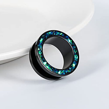 6PCS Set Fashion Screw Fit Ear Tunnels Plugs Gauges Stainless Steel Expander Stretcher Piercing Jewelry 0g-1" in 8mm-25mm - size: 14mm