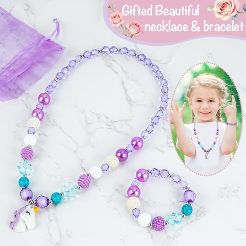 Music Jewellery Box with Drawer Necklace Bracelet, Musical Jewelry Storage Case with Spinning Ballerina Gift Set for Kids Girls Children Daughter (Purple-Ballet) - color: Purple-Ballet