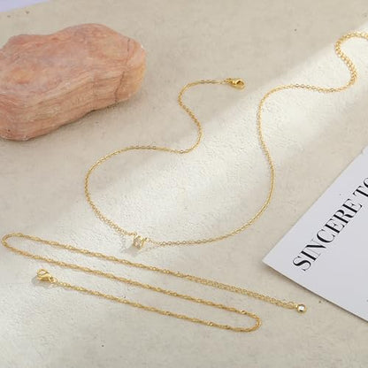 Dainty 14K Gold Plated/Silver Cubic Zirconia Diamond Necklaces for Women,Simple CZ Layered Gold Silver Necklaces Stack Trendy Jewelry Gifts - style: Layered Chain CZ-Gold