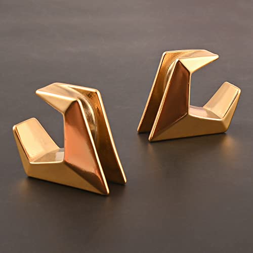 DOEARKO 2PCS Ear Gauges Cool Rhombus Saddle Ear Plugs Body Piercing Tunnels 316 Stainless Steel Hypoallergenic Earrings Plugs for Ears Expander Body Jewelry - color: Gold, size: 19mm(3/4")