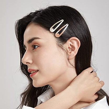Dofash Hair Clip Set, 102 Counts Set Braided Hair Clips For Women (Bobby Pins 60pcs + Hyper Elastics Ties 30pcs + Snap Hair Clips 12PCS - Blonde) - color: Blonde B