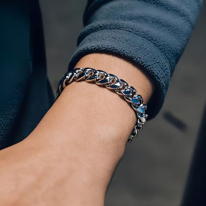 1 pcs Hand Chain Bracelet Rope Stack Bracelets Bangles 3 MM Stainless Steel Jewelry for Men Women - color: Silver, size: 3 MM