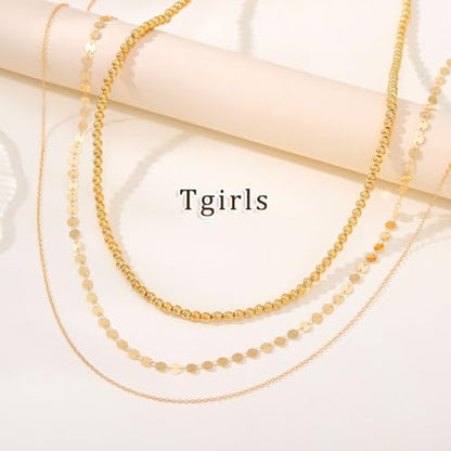 Tgirls Gold Waist Chain for Women Rhinestone Layered Belly Chains Beads Body Chain Heart-Shaped Beach Body Jewelry for Summer - style: Beads