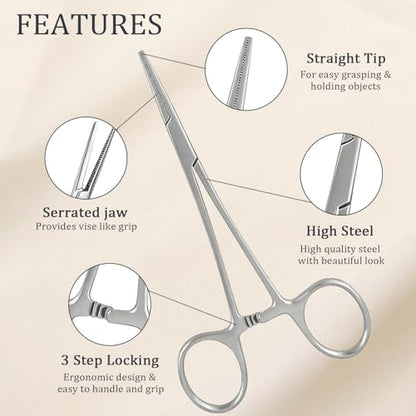 Piercing Taper Ball Grabber Tool Stainless Steel Nose Ear Piercing Kits | Nose Septum Eyebow Helix Conch Tragus Daith Piercing Jewelry Changing Tool,14G 16G 18G 20G Flat Back Earrings Applicator Tool - style: Piercing Taper(14G 16G 18G 20G)+Ball Grabber T