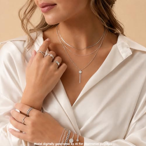 68-80 Pcs Jewelry Sets for Women, Gold Silver Bulk Jewelry Set with Rings Earrings Necklaces Bracelets, Hypoallergenic Fashion Jewelry Sets for Women Wedding Birthday Gifts - color: silver
