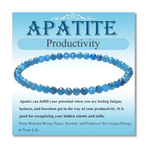 MASSIVE BEADS Natural Genuine Gemstone Beads Healing Crystal Chakra Reiki Jewelry Faceted Round Beads Bracelets 3mm - color: Apatite