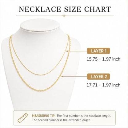 Gold Neklace Stack Dainty Gold Herringbone Necklace for Women Layered Paperclip Chain Necklaces Rhinestone Drop Simple Jewelry Gifts for Women - color: A6:thin-2pcs
