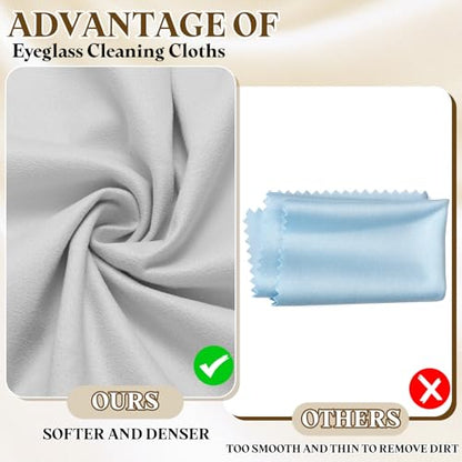 PATIKIL 3Pcs Soft Eyeglass Cloths, 15.8 x 15.8 Electronics Microfiber Cleaning Cloths Eyeglass Cleaning Fabric for Lens Wipes Glasses Cleaner Jewelry LCD Screens Cameras, Light Gray - color: Light Gray