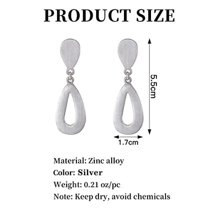 Women's Statement Clip-On Earrings Hypoallergenic Lightweight Clip Earrings - color: waterdrop hollow