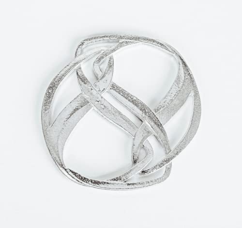 Handmade Pewter Scarf Rings and Slides - Metal Clip for Women Scarves - American Made - style: Infinity Scarf Ring