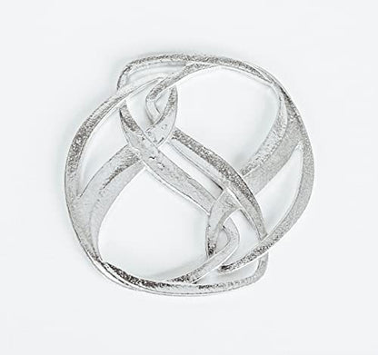 Handmade Pewter Scarf Rings and Slides - Metal Clip for Women Scarves - American Made - style: Infinity Scarf Ring