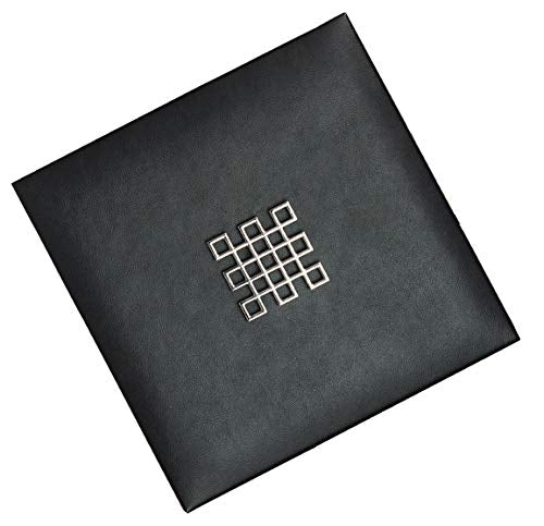Glenor Co Lid for Stackable Jewelry Tray - Mirror on The Bottom - Modern Handle - Cover Compatible with Other Stacking Trays - Black - size: Square - Lid with Mirror