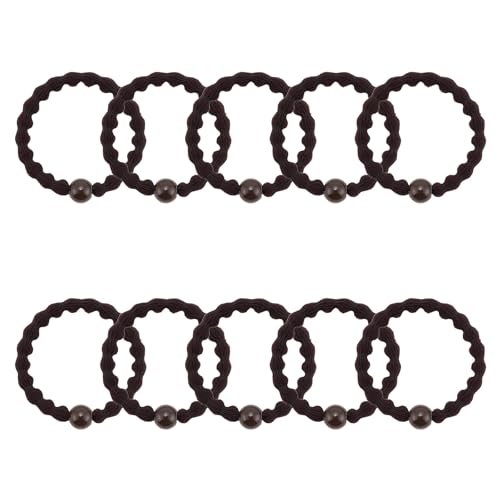 QIUTIMIY 10 Pcs No Damage Hair Ties Thick Hair Elastic Rubber Bands Hair Accessories Scrunchies Seamless for Women - color: Style 19