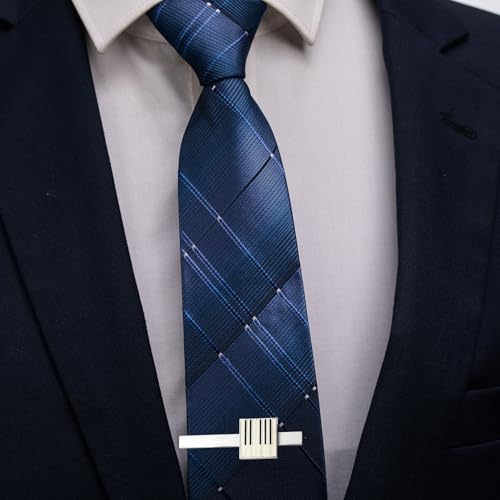 HAWSON Tie Clips for Men Unique,Fun Animal/Musical/Nautical Tie Clip,Novelty Personalized Mens Tie Bar,Accessories Business Wedding Gifts - style: Piano Keys