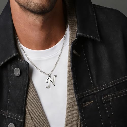 Stainless Steel Initial Letter Connector Charms Alphabet Pendant Diy Craft for Jewelry Making Necklaces Bracelets Keychain - color: Stainless Steel N