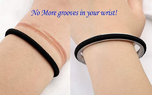 Zuo Bao Stainless Steel Bracelet Grooved Cuff Bangle for Women - color: Silver