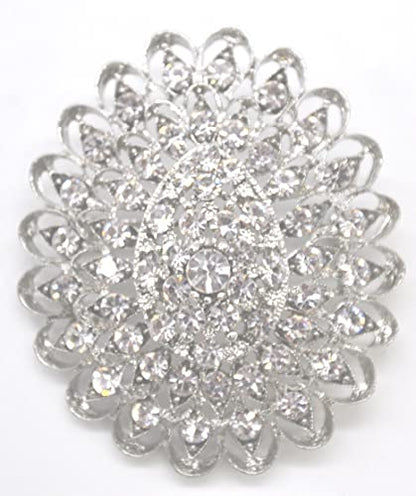 Belagio Enterprises 2 1/2-Inch Rhinestone Brooch | BW-171-182 - size: 2-1/2-Inch, style: BW-142