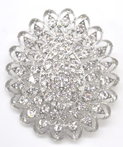 Belagio Enterprises 2 1/2-Inch Rhinestone Brooch | BW-171-182 - size: 2-1/2-Inch, style: BW-142