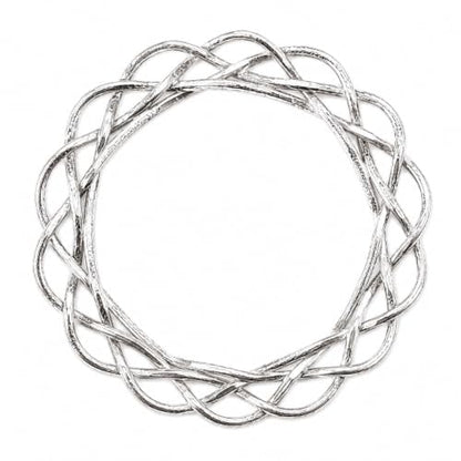 Circle Scarf Ring – Handmade Pewter Scarves Holder Clip | Minimalist Round, Lightweight, American Made, Gift for Women