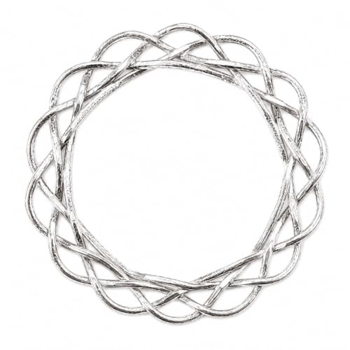 Circle Scarf Ring – Handmade Pewter Scarves Holder Clip | Minimalist Round, Lightweight, American Made, Gift for Women