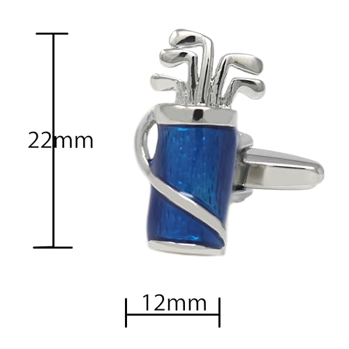 Novelty Sports Theme Cuff Links For Men Father's Day Birthday Gift Fancy Cufflinks - style: Golf Club