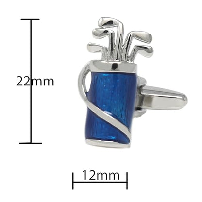 Novelty Sports Theme Cuff Links For Men Father's Day Birthday Gift Fancy Cufflinks - style: Golf Club