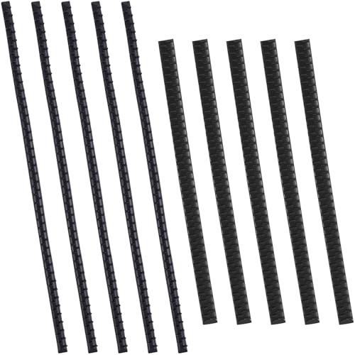 Pndeyo 10pcs Headband Teeth Strips for DIY, Non-Slip Hair Clips with Teeth, Silicone Self-Adhesive Hairbands for Women- Black - color: Black-5.9"x0.39"&6.69"x0.18"