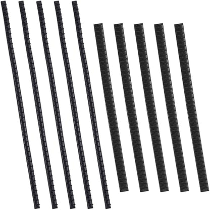 Pndeyo 10pcs Headband Teeth Strips for DIY, Non-Slip Hair Clips with Teeth, Silicone Self-Adhesive Hairbands for Women- Black - color: Black-5.9"x0.39"&6.69"x0.18"