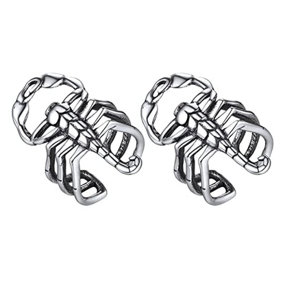 ChicSilver 925 Sterling Silver Ear Cuffs Non-Piercing Cartilage Earrings: Various Styles, Conch Cuffs (with Gift Box) - style: G: Scorpion