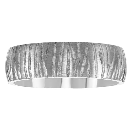 Boston Bay Diamonds Tantalum Comfort Fit Mens Wedding Band or Fashion Ring - 7mm & 8mm - Choice of Style - color: 7mm Tree Bark Finish