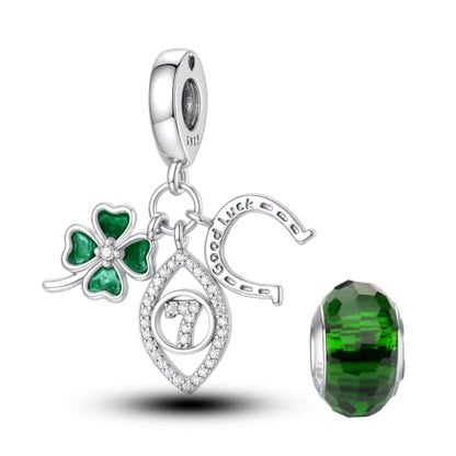 LNQOBU 925 Sterling Silver Charms for Bracelets Necklaces,5A Cubic Zirconias Evil Eye Dangle Beads Charms Jewelry Gift for Women (With one Spacer Beads Charms) - style: Charm 635-32