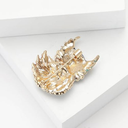 Enamel Bird Brooch for Women Rhinestones Owl/Hummingbird/Eagle/Toucan Lapel Pin Cute Bird Brooches Jewelry Gifts for Mom Wife - color: Colorful-Owl 1