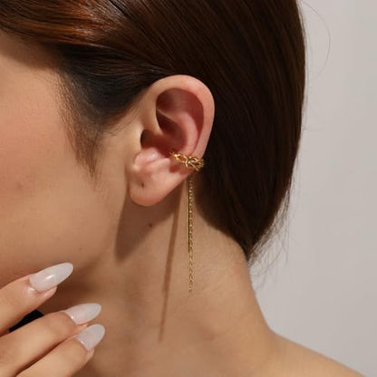 Ear Cuff for Women,Non Piercing Huggie Ear Cuff Earrings | Non Piercing Vintage Adjustable Ear Cuff Earrings Clip On Cartilage Ear Jewelry - style: Celtic