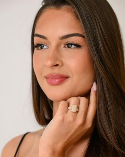 Rinfit Emerald Silicone Ring with Stainless Steel Frame - color: Pack O - Nude / Metal Rose Gold