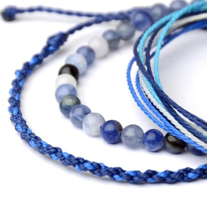 Handmade Natural Stone Beaded Healing Bracelet Gift for Men Adjustable Rope String Bracelet