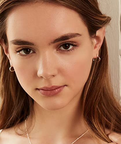 3 Pairs Gold and Silver Heart Huggie Hoop Earrings for Women - color: Silver