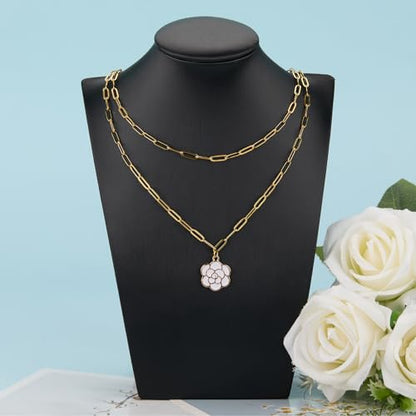 YOUBEIYEE 10pcs Gold Plated Stainless Steel Paperclip Necklace Chains Bulk | for Jewelry DIY Making - color: Gold, size: 16inch (3.5x10mm)