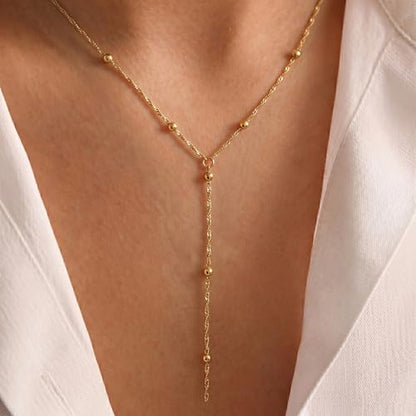 Tewiky Layered Necklaces for Women 14k Gold Plated Chain Necklace Set | Chunky Herringbone/Snake/Rope/Box/Cuban Link Chain for Women, Layering Stack Choker Necklace, Dainty Jewelry Set Non Tarnish - color: Gold--style O