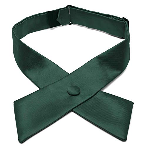 tiemart Crossover Tie - color: Hunter Green