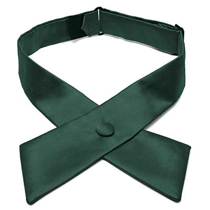 tiemart Crossover Tie - color: Hunter Green
