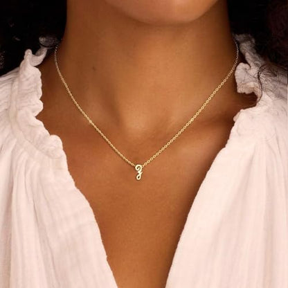 Initial Necklaces for Women Trendy, Dainty Gold Letter Necklace Tiny A-Z Pendant, 14K Gold Plated Cute Personalized Name Chain Fashion Accessories Gold Jewelry Birthday Gifts for Her - color: y