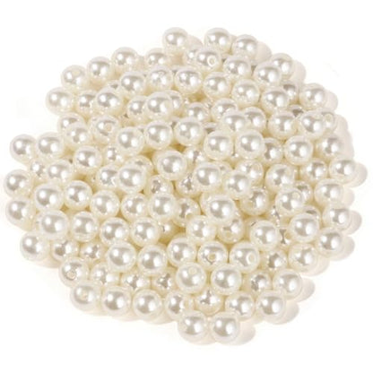 900PCS Pearl Beads for Jewelry Making 10MM Big Jewelry Beads Bulk | Round Faux Pearls Beads with Holes for Bracelet Necklace Earrings Crafting - color: ivory(10mm)