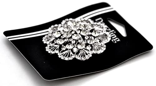 Belagio Enterprises 2 1/2-Inch Rhinestone Brooch | BW-171-182 - size: 2-1/2-Inch, style: BW-135