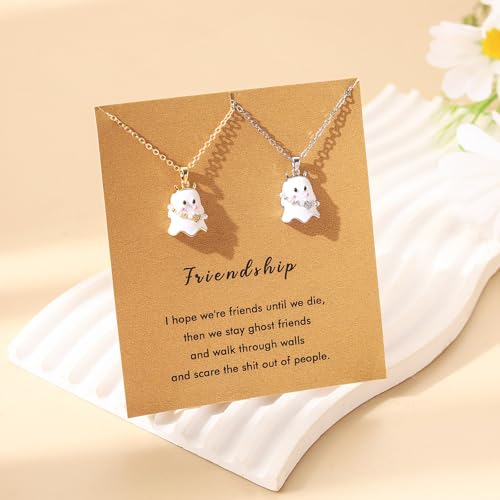 RZKING Silvery Necklace for Women, Gifts for Friend Mom Daughter Teacher - style: Ghost