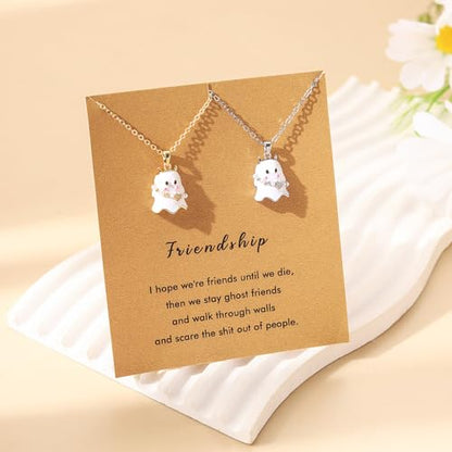 RZKING Silvery Necklace for Women, Gifts for Friend Mom Daughter Teacher - style: Ghost