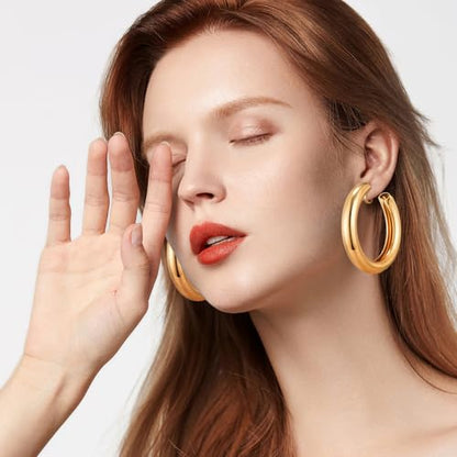 15 Pairs Gold Clip on Earrings for Women Fashion,Lightweight Fake Earrings Set - style: Style D