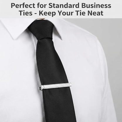Gold Tie Clip for Men Tie Bar Clip Regular Necktie Tie Pin Clip Tie Clasp Business Wedding Pinch Clips - style: Chinese