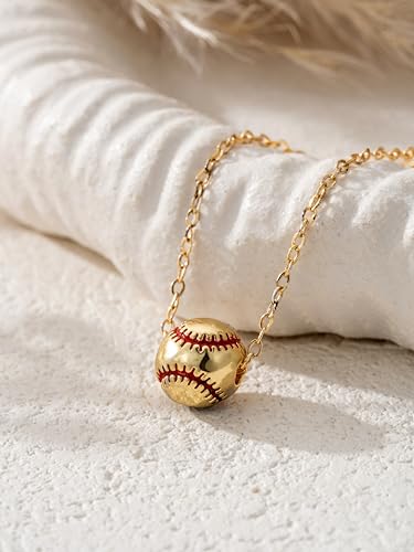 Baydurcan Dainty Gold Necklace for Women Ankh Mom Jesus Sun Star Necklace | 14K Gold Plated Pendant Necklaces Gifts for Friends Sister Mother, Birthday, Christmas, Graduation, Inspirational Gifts - style: Ball