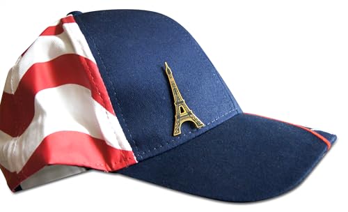 Novel Merk Landmark & Iconic Structures – Cultural Lapel Pin, Hat Pin & Tie Tack Set - with Clutch Back (3- Eiffel Tower)